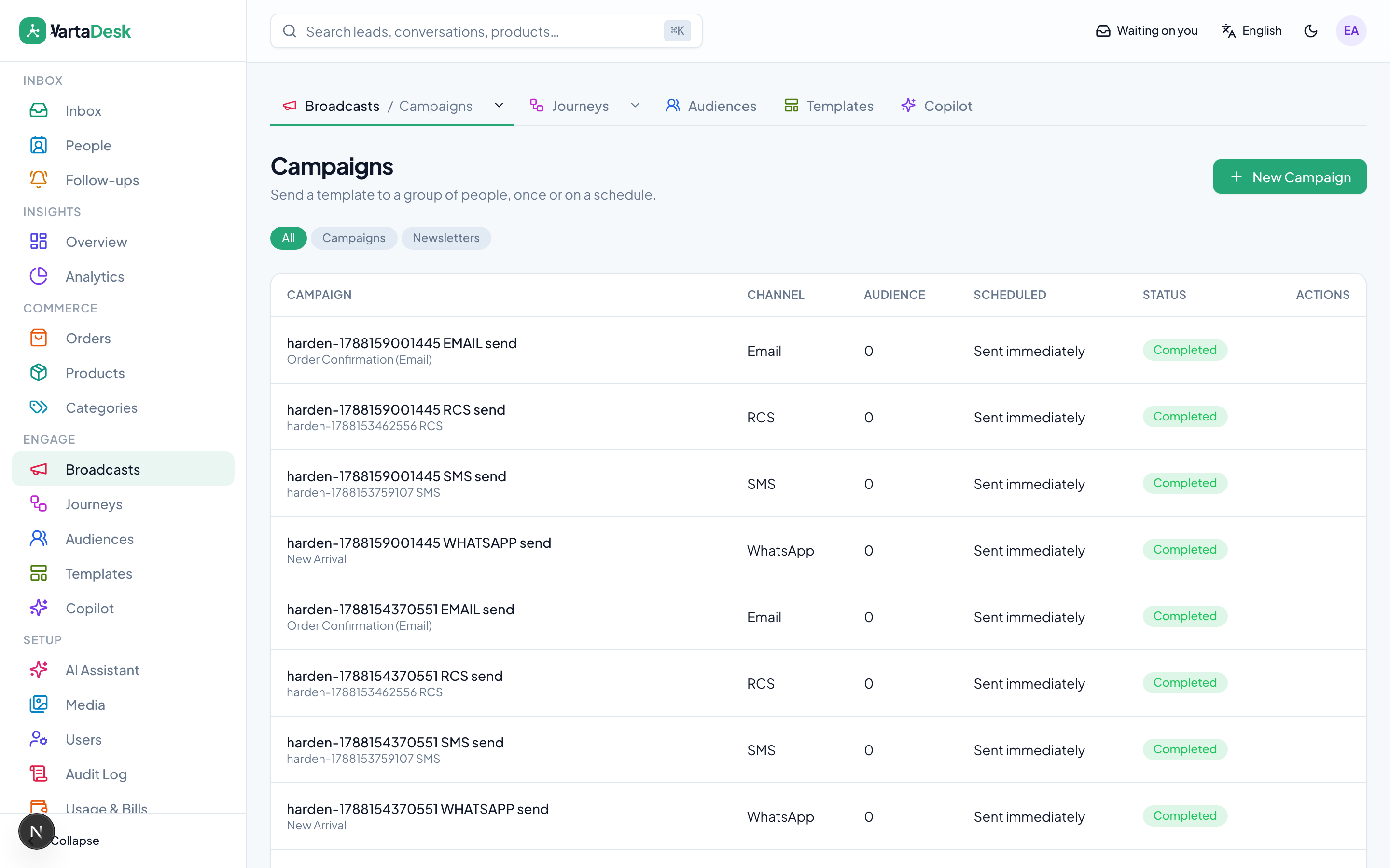 Bulk Campaigns