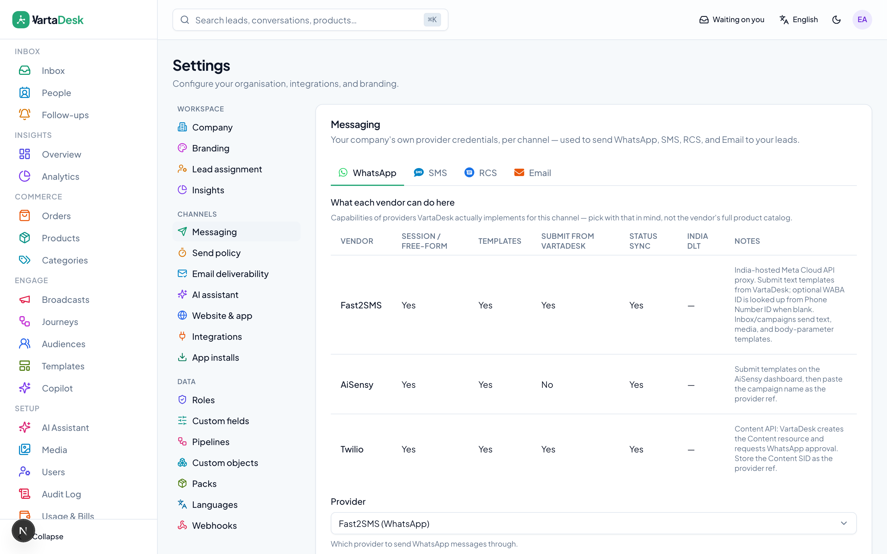Multi-Channel Messaging